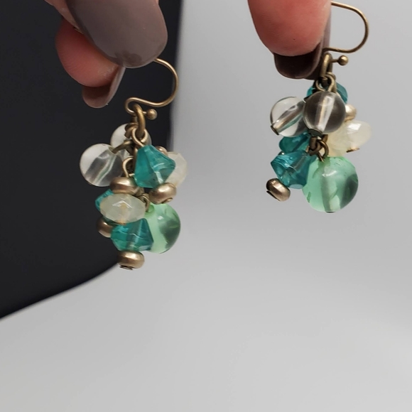 Blue and Green Earrings - Picture 5 of 13